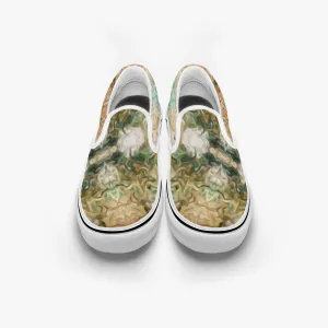 Amberwood Split-Style Psychedelic Slip-On Shoes