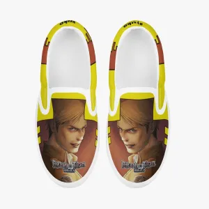 Attack On Titan Erwin Smith Kids Slipons Anime Shoes