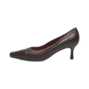 Clarks Kitten Heels Leather Brown Colour For Women