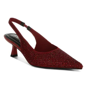 Flyknit Rhinestone Slingback Sandals