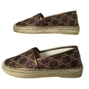 Gucci Women's Espadrilles Heritage GG Lame Espadrilles