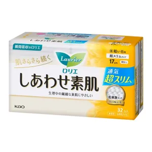 Kao Laurier Sanitary Pad Day Time No Wing 17cm 32pcs
