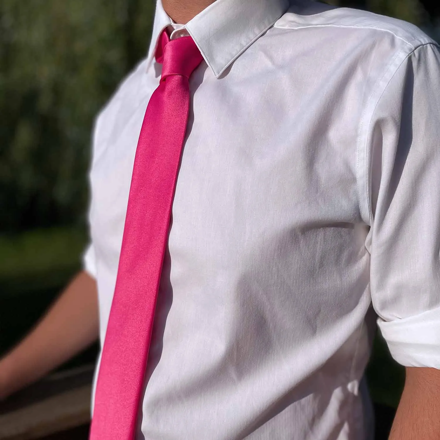 Light Fuchsia Staff Tie