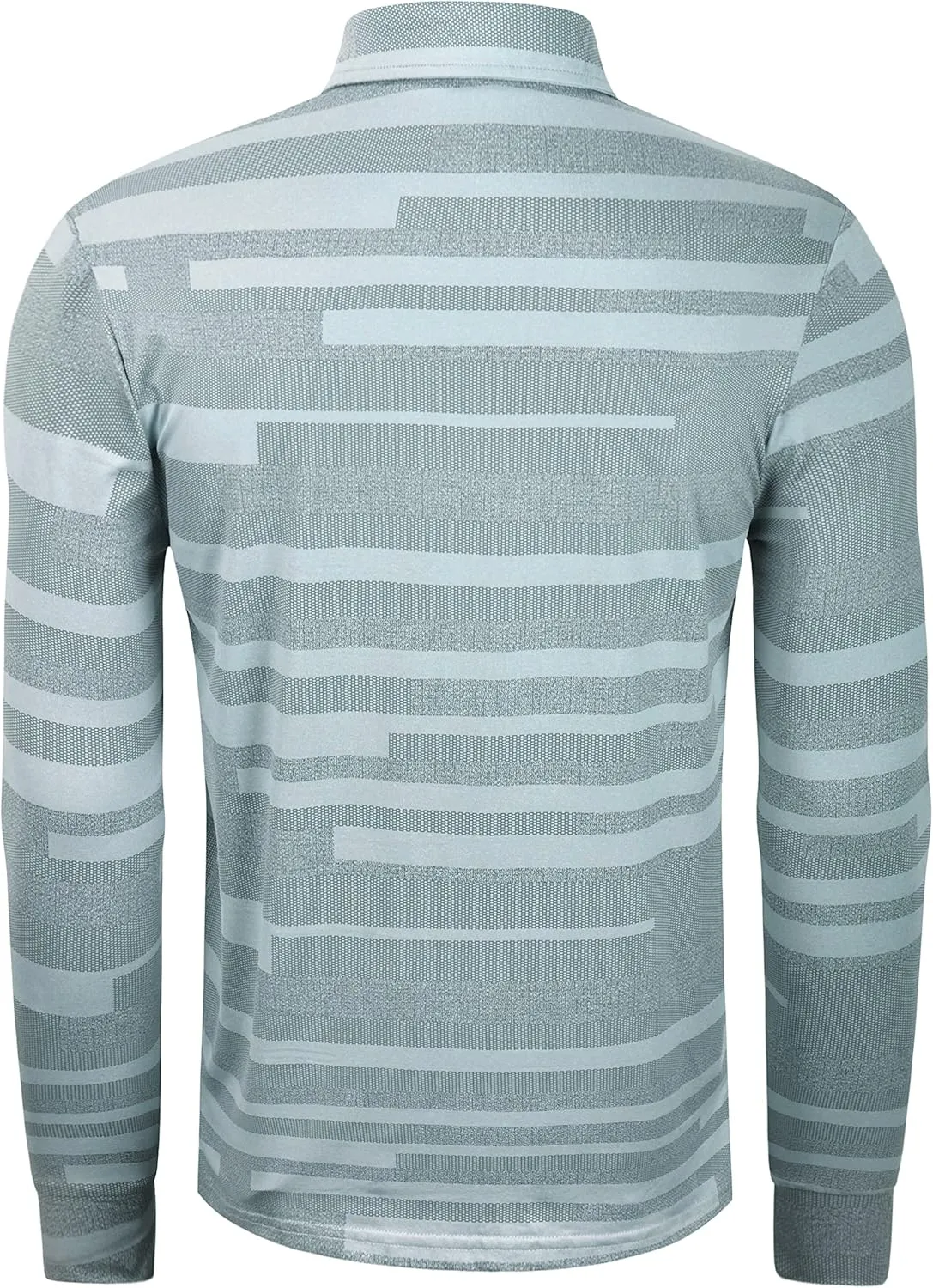 Long Sleeve Polo Shirts for Men Casual Dress Polo Tee Shirts Lightweight Quick Dry Collared Golf Shirt