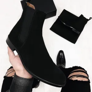 Men Chelsea Boots High Quality Ankle Boots Vintage Classic ankle leather boots