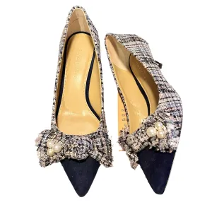 Navy Shoes Heels Kitten By Talbots, Size: 6.5