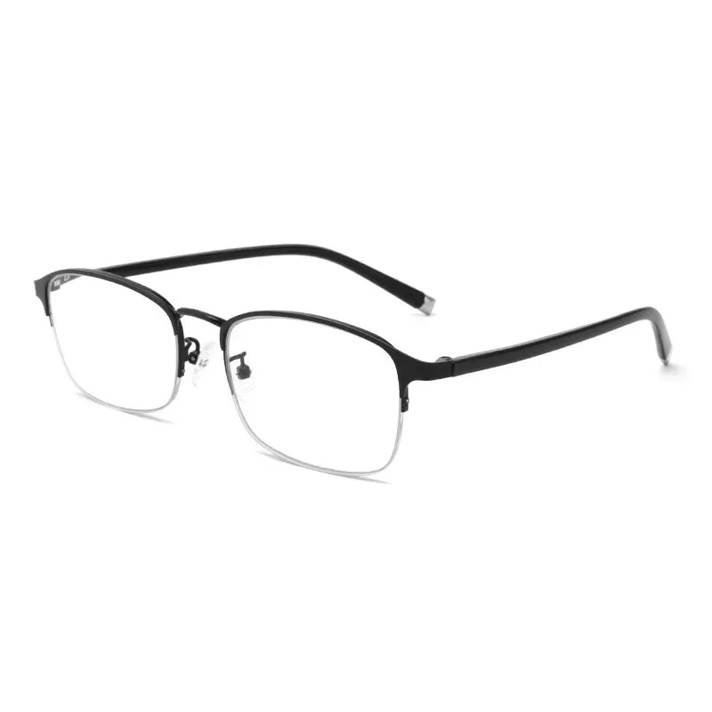 Photochromic Eyewear Multifocal Smart Zoom Sunglasses Anti-blue Light Far Sight Glasses Unisex Half Frame Presbyopia Glasses