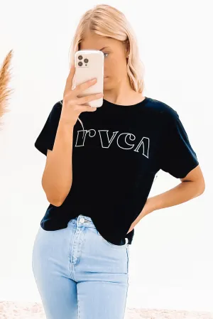 RVCA Curl Keyline Tee Black