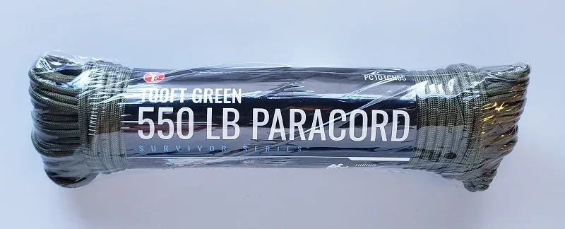 SE Survivor Series 550 Green Paracord 100ft PC101GN55