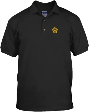 Speedy Pros Constable Police Embroidery Embroidered Unisex Adult Golf Polo Shirt Black 2X-Large