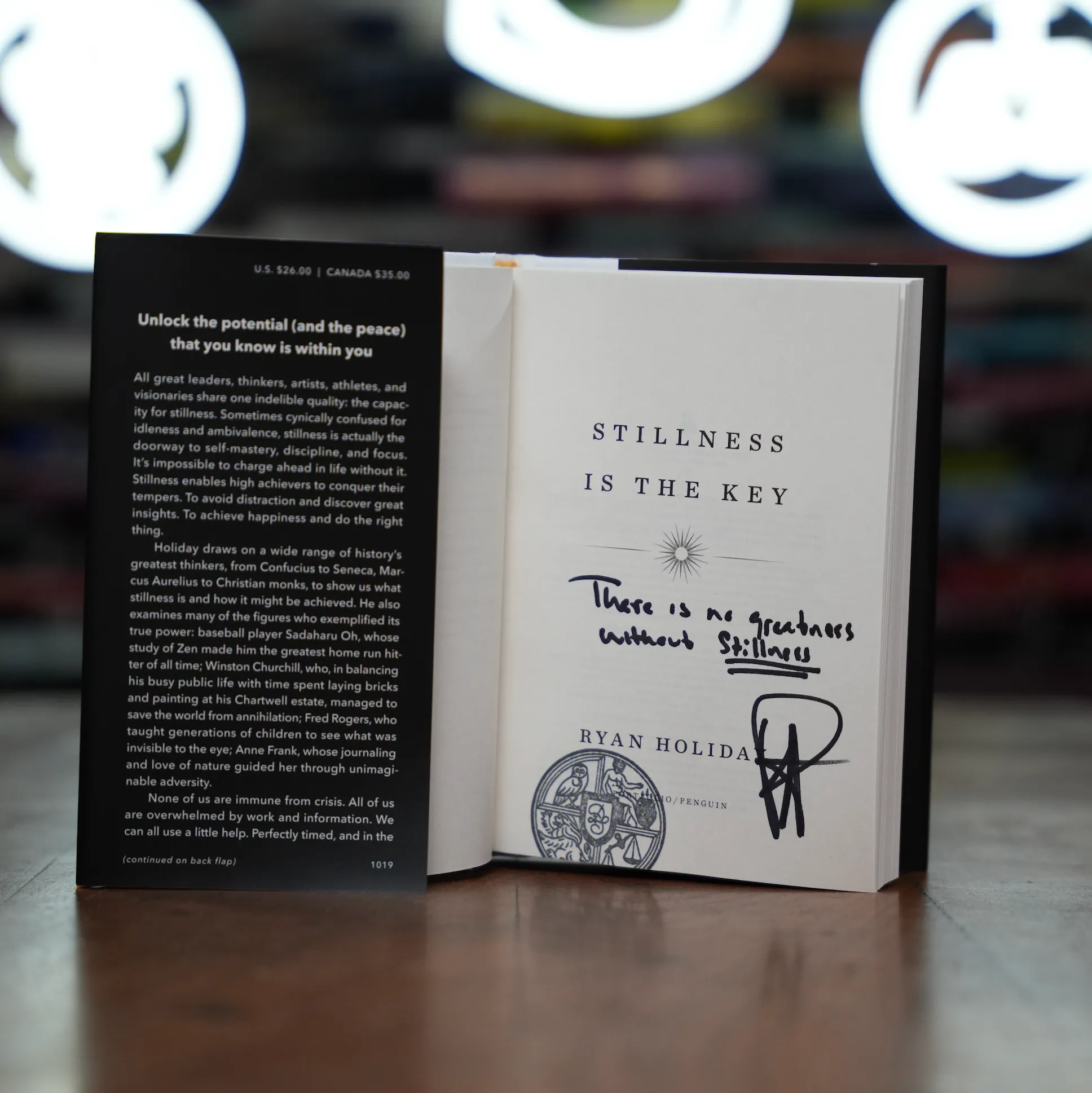 Stillness Is the Key (signed edition)