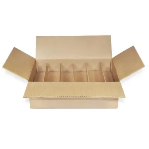 Wine Storage Box Kit - Twelve (12) Bottle (w/ folding partition)