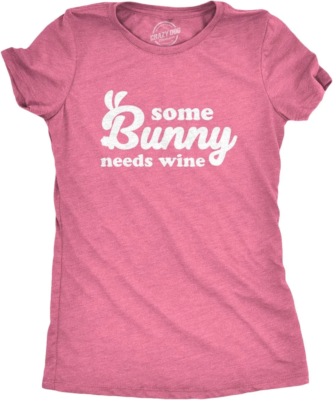Womens Some Bunny Needs Wine T Shirt Cute Easter Faith Sarcastic Girls Tee